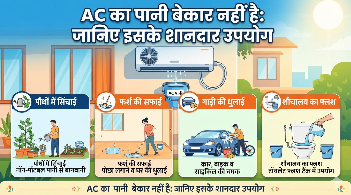 AC का पानी बेकार नहीं है